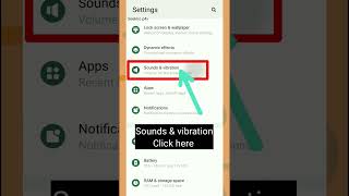 how to enable vibrate for call settings #shorts #vibration