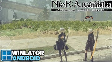 NieR Automata on Winlator Android Gameplay Test Snapdragon 8s Gen 3 Settings
