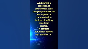What is a Library in Programming? | Explained in Simple Words #programming #education #coding