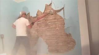 How Removing Plaster and Lath (Part 1 Bedroom Rehab)