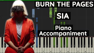 Sia - Burn the Pages - Piano Tutorial