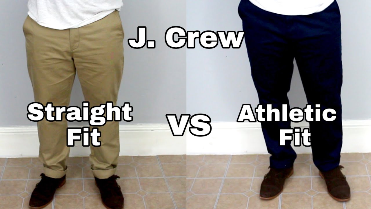 J. Crew | Straight Fit vs Athletic Fit 