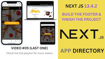 Next JS 13 Project: Build the Footer component & tips - VIDEO 5 / 5 - FULL SOURCE CODE BELOW