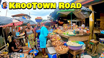 Welcome To KROOTOWN ROAD MARKET 🇸🇱 FREETOWN Vlog 2025 - Explore With Triple-A