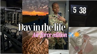 DAY IN THE LIFE: MILITARY EDITION 🌟✈️ | AIR FORCE |ACTIVE DUTY MORNING ROUTINE | GRWM |ADVICE & MORE