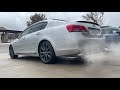Lexus GS350 Start Up and Revs - Rev9 Axle Back and Resonator Delete