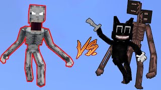 The Old SCP 096 Vs. Siren Head, Cartoon Cat in Minecraft