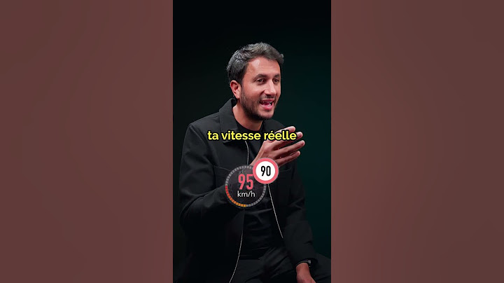 Vitesse à ne pas dépasser pour éviter le radar 🛵