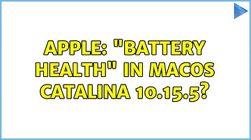 Apple: "Battery Health" in macOS Catalina 10.15.5? (2 Solutions!!)