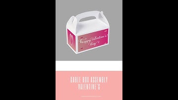 Gable Box Tutorial | Gable Box Assembly | Valentine