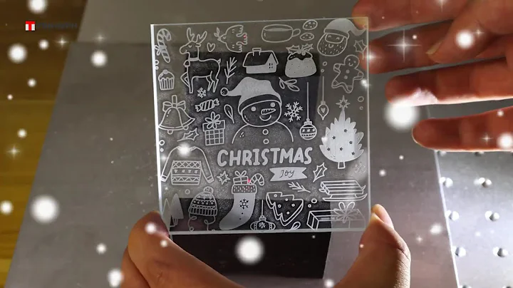 UV Laser Engraving Christmas Gift on Glass 🎄  Ultra Clean Details