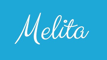 Learn how to Sign the Name Melita Stylishly in Cursive Writing