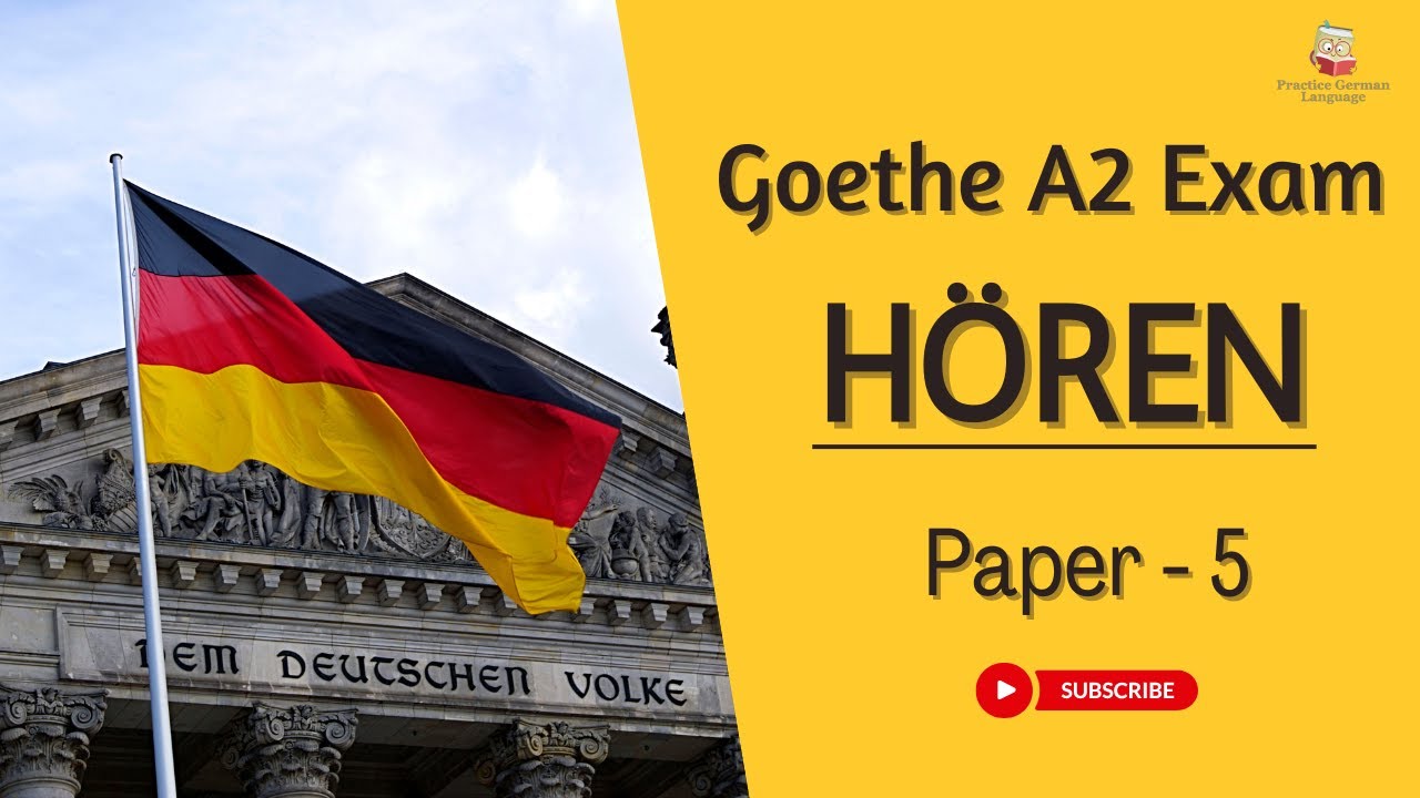 Goethe Zertifikat A2 Hören Modelltest l Paper - 5 l #germanforbeginners #germanlanguage #deutsch