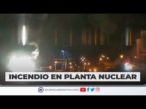🚨⚠ Incendio en planta nuclear atacada por Rusia