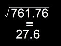 Finding square root of a decimal number  more than million views