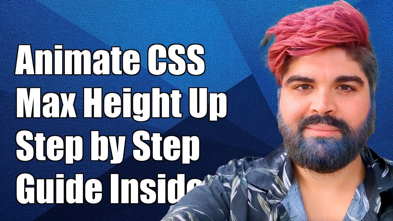 Animate Max-Height CSS from Bottom to Top: A Step-by-Step Guide - YouTube