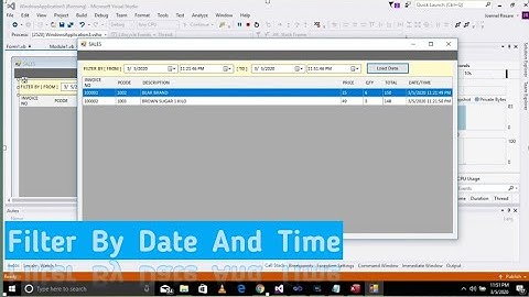 Filter By Date And Time  Using Vb.Net And MS Access Database