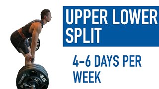 BEST Science-based UPPER LOWER Split | Full Workout Program Explained (4-6 Days per Week)