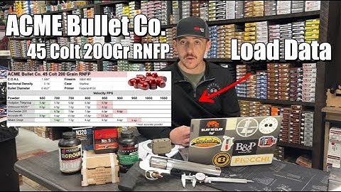 ACME Bullet Co. .45 Colt Load Data – Powder & Velocity Results