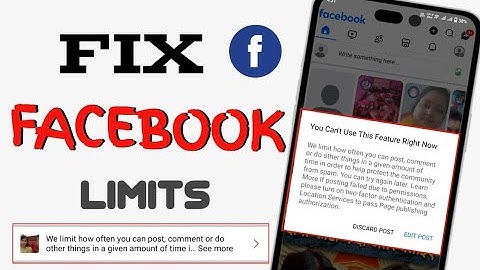 We Limit How Often You Can Post or Comment Problem Solved | Fb groups | Fix Facebook Error