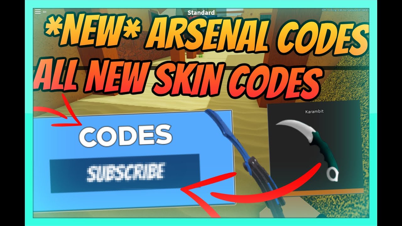 ALL *NEW* ARSENAL CODES! *FREE SKINS AND KNIVES* 2020 ...
