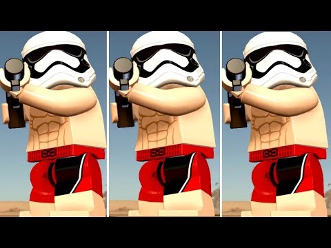 lego star wars the force awakens swimming characters