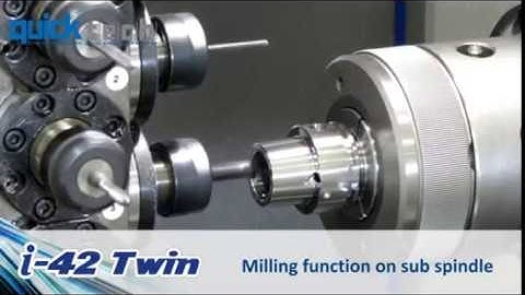 QuickTECH i-42 Twin Spindle B-Axis High Speed Complex Lathe
