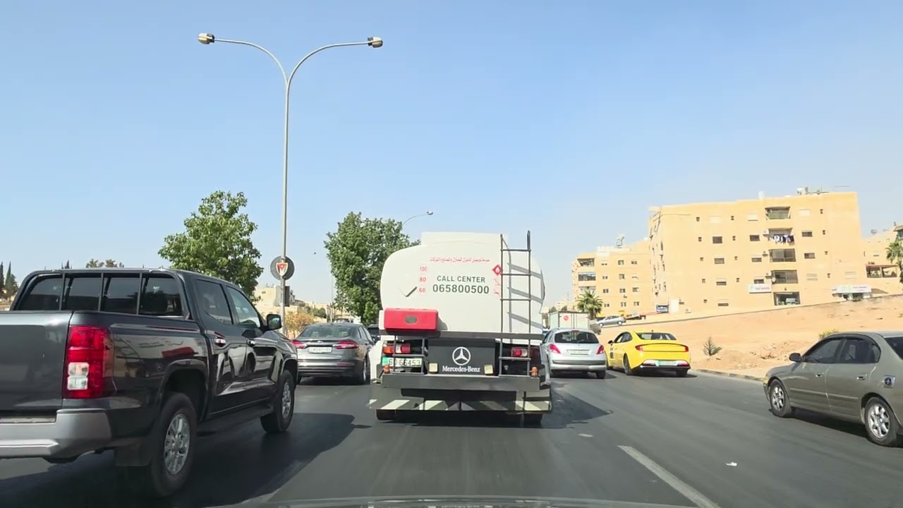 جولة بالسيارة في عمّان من شارع الأستقلال الى شارع الأردن مع أزمه عمان 🚗 |  Driving in Amman , Jordan