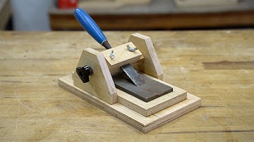 SHARPEN Your Chisels With This Easy DIY JIG Making Technique