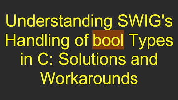 Understanding SWIG