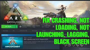 Fix ARK: Survival Evolved Crashing at Startup, Not Launching, Lagging, Not Loading, Black Screen PC