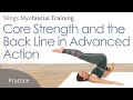 Core strength and the back line in advanced action  training fascia with karin