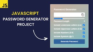 JavaScript Password Generator Project for Beginners - Step-by-Step Tutorial screenshot 5