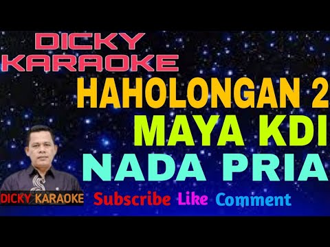 HAHOLONGAN 2 _ KARAOKE _ TAPSEL MAYA KDI NADA PRIA  KN 7000 dicky keyboard