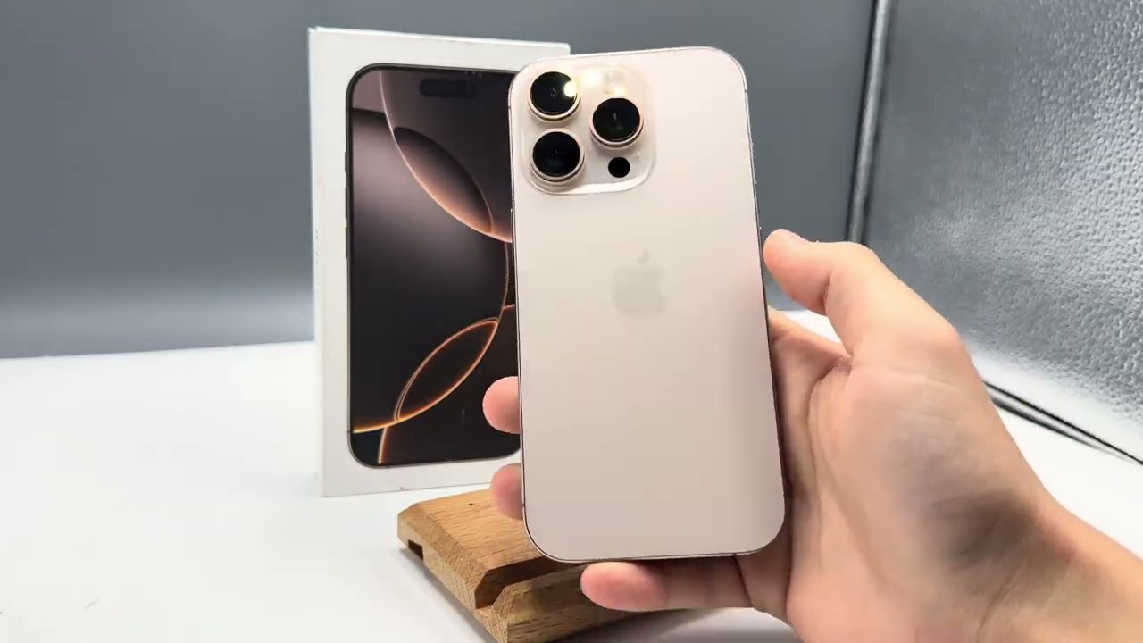 iPhone 16 Pro 256GB Desert Titanium 91% - YouTube