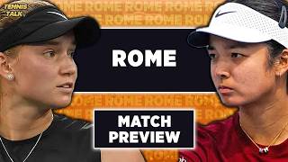Rybakina vs Eala | WTA Rome 2026 | Tennis Talk Preview Wealth
