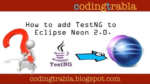 How to add TestNG to Eclipse NEON 2.0 byNP