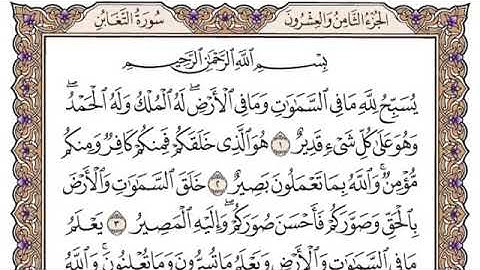 سورة التغابن | سورة ياسر الدوسري | جودة عالية