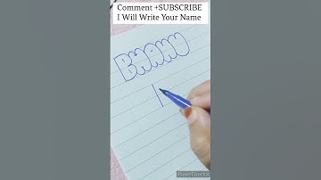 How To Write Bubble Letters | SUBSCRIBER NAME REQUEST #shorts #ytshorts