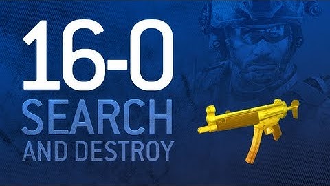 MW3 16 - 0 Search and Destroy on Bootleg (Gold MP5)