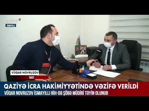 Vüqar Novruzov İsmayıllı Rayon İcra Hakimiyyətində şöbə müdiri təyin olunub