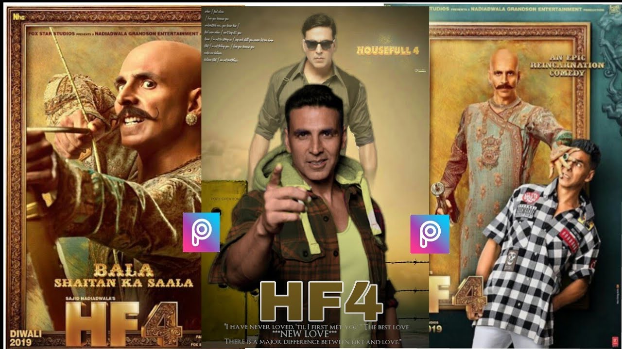 Housefull 4 Trailer , First motion HF 4 Poster Editing Akshay Kumar, Ritesh Deshmukh, Bobby Deol,