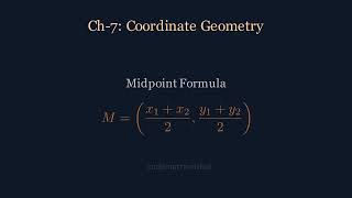 Coordinate Geometry | Class 10 Maths Chapter 7 All Important Formulas #maths #codematrixvishal