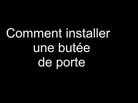 comment installer une butée de porte