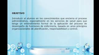 SEMANA 1 ENFERMERÍA EN LA ADMINISTRACIÓN DE LOS SERVICIOS