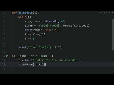#python#machinelearning#ai#coding#youtubeshorts#ytshorts#trendingTimer #Coundown in Python