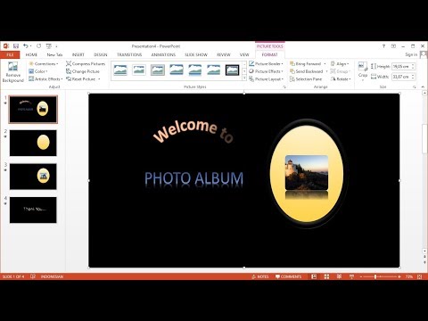 Tutorial PowerPoint 2013 |Cara Membuat Presentasi Animasi Slide Show Foto dengan Music di PowerPoint