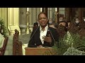 NYC Police Commssioner Keechant Sewell speaks at Officer Jason Rivera's funeral