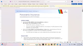 New Perspectives Excel 365 | Module 7: SAM Project A Panoramic Insurance