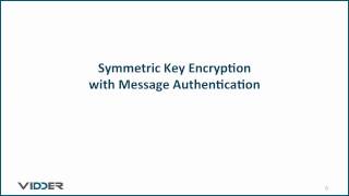 Symmetric Key Encryption and Data Authentication